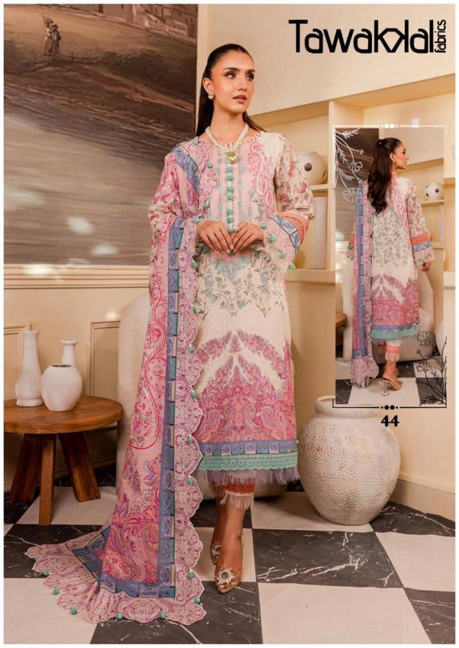 Mehroz Vol 5 By Tawakkal Heavy Karachi Cotton Dress Material Wholesale Price In Surat
